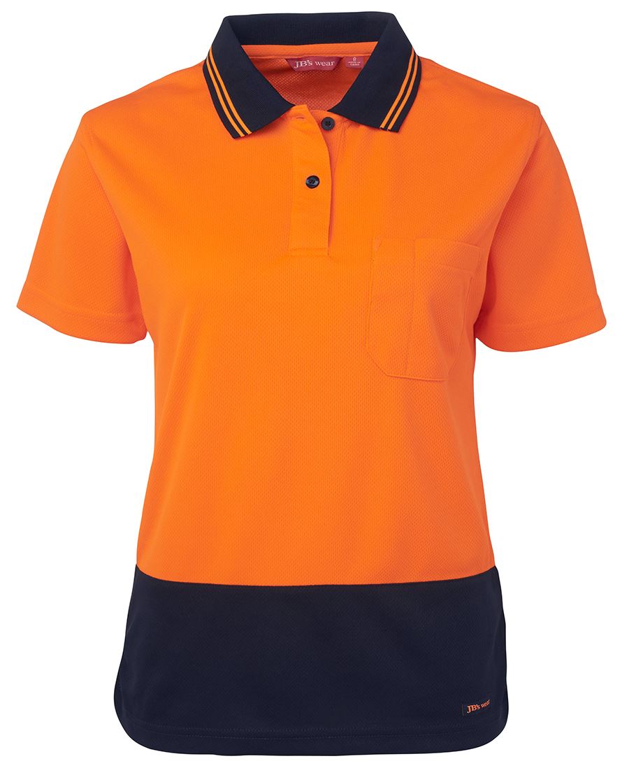 JB's Ladies Hi Vis S/S Comfort Polo 6LHCP