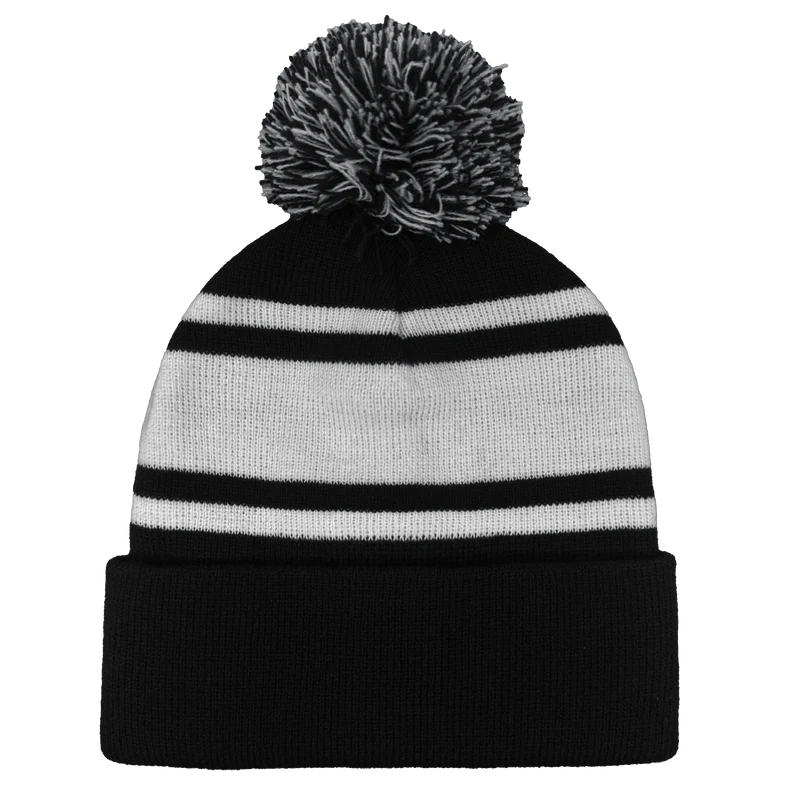 B1900 Headwear24 Cuffed Knitted Pom Pom Beanie