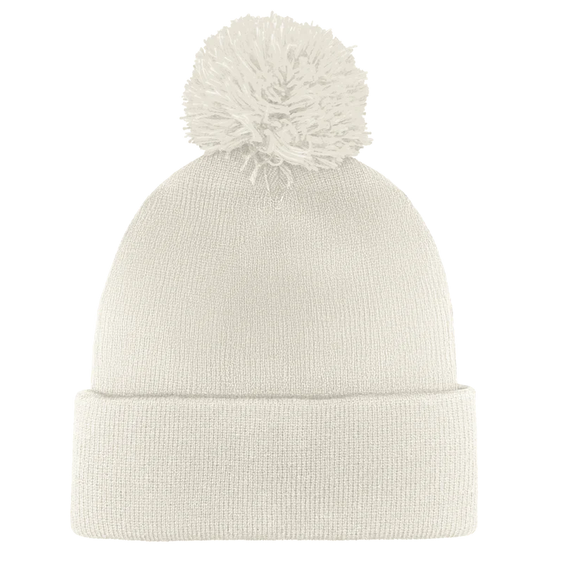B1900 Headwear24 Cuffed Knitted Pom Pom Beanie