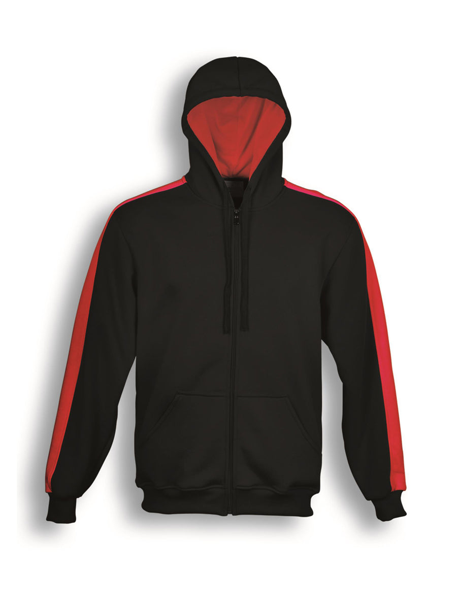 Unisex Adults Contrast Fleece Zip Through Hoodie Style ID: CJ1221