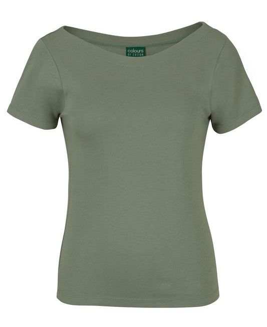 C of C Ladies Boat Neck Tee 1BTS