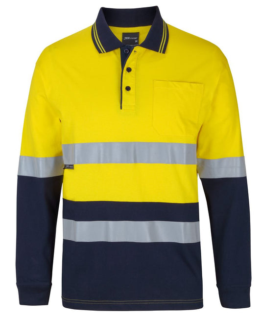 JB's Hi Vis (D+N) L/S Cotton Polo 6DCPL