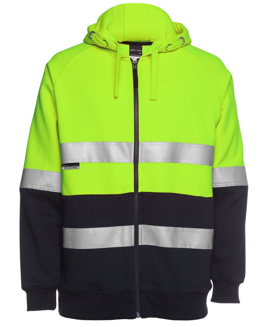JB's Hi Vis (D+N) Full Zip Fleecy Hoodie 6DNH
