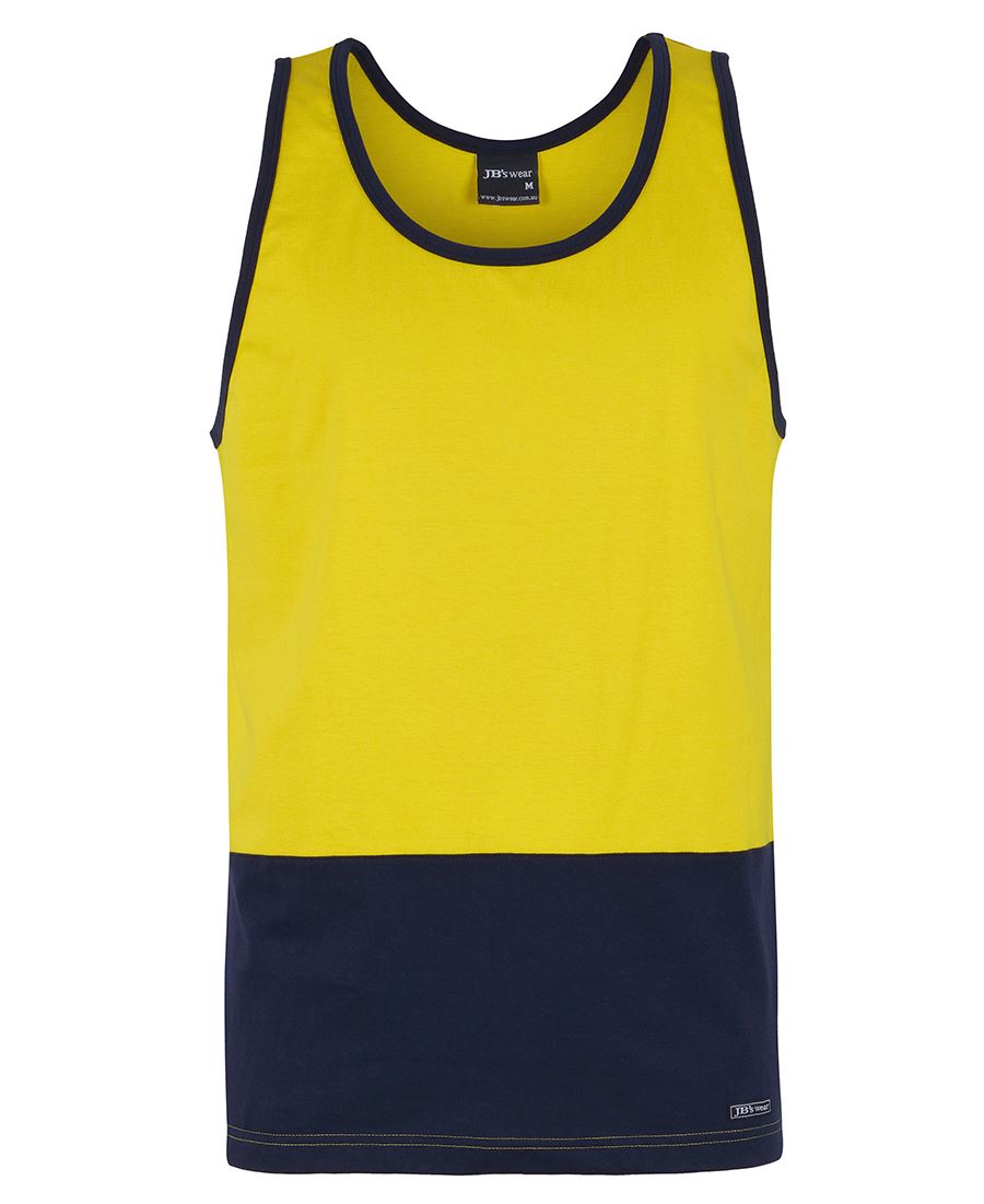 JB's Hi Vis Cotton Singlet 6HTCS