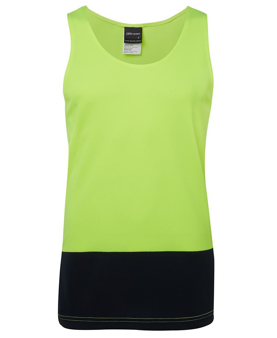 JB's Hi Vis Traditional Singlet 6HTS