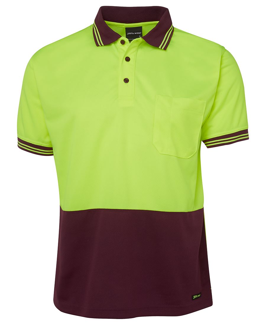 JB's Hi Vis S/S Traditional Polo 6HVPS