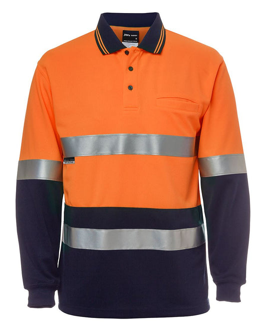 JB's Hi Vis L/S (D+N) Traditional Polo 6HVSL