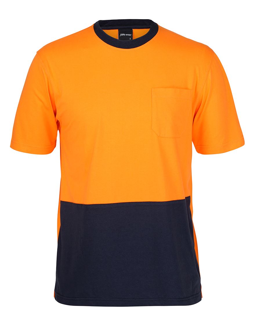 JB's Hi Vis Crew Neck Cotton T-Shirt 6HVTC