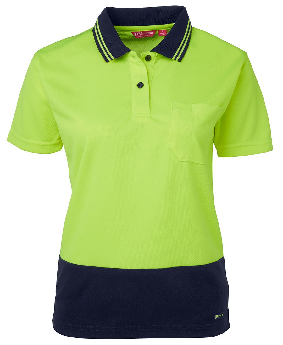 JB's Ladies Hi Vis S/S Comfort Polo 6LHCP