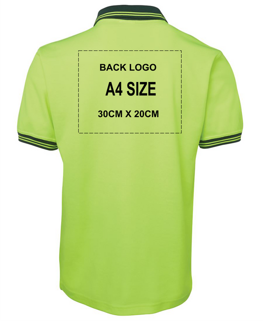 A4 SIZE LOGO 30cmW X 20cmH FRONT OR BACK PRINT