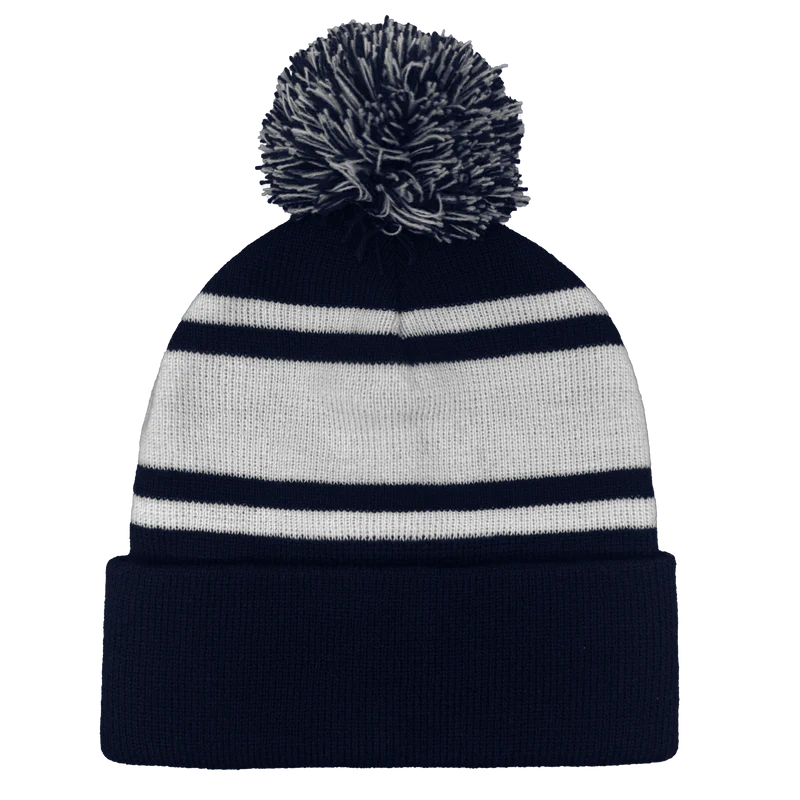 B1900 Headwear24 Cuffed Knitted Pom Pom Beanie