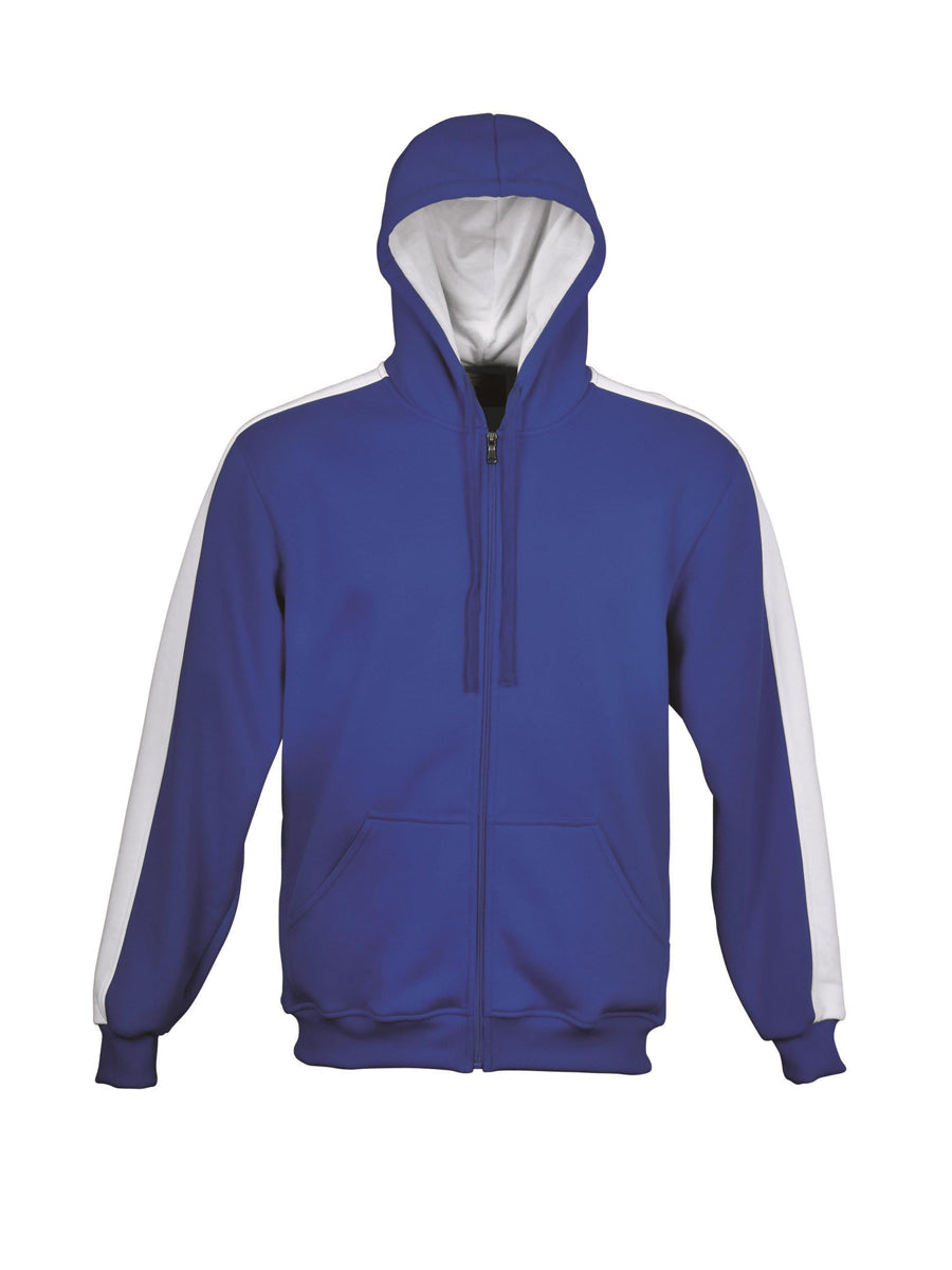 Unisex Adults Contrast Fleece Zip Through Hoodie Style ID: CJ1221