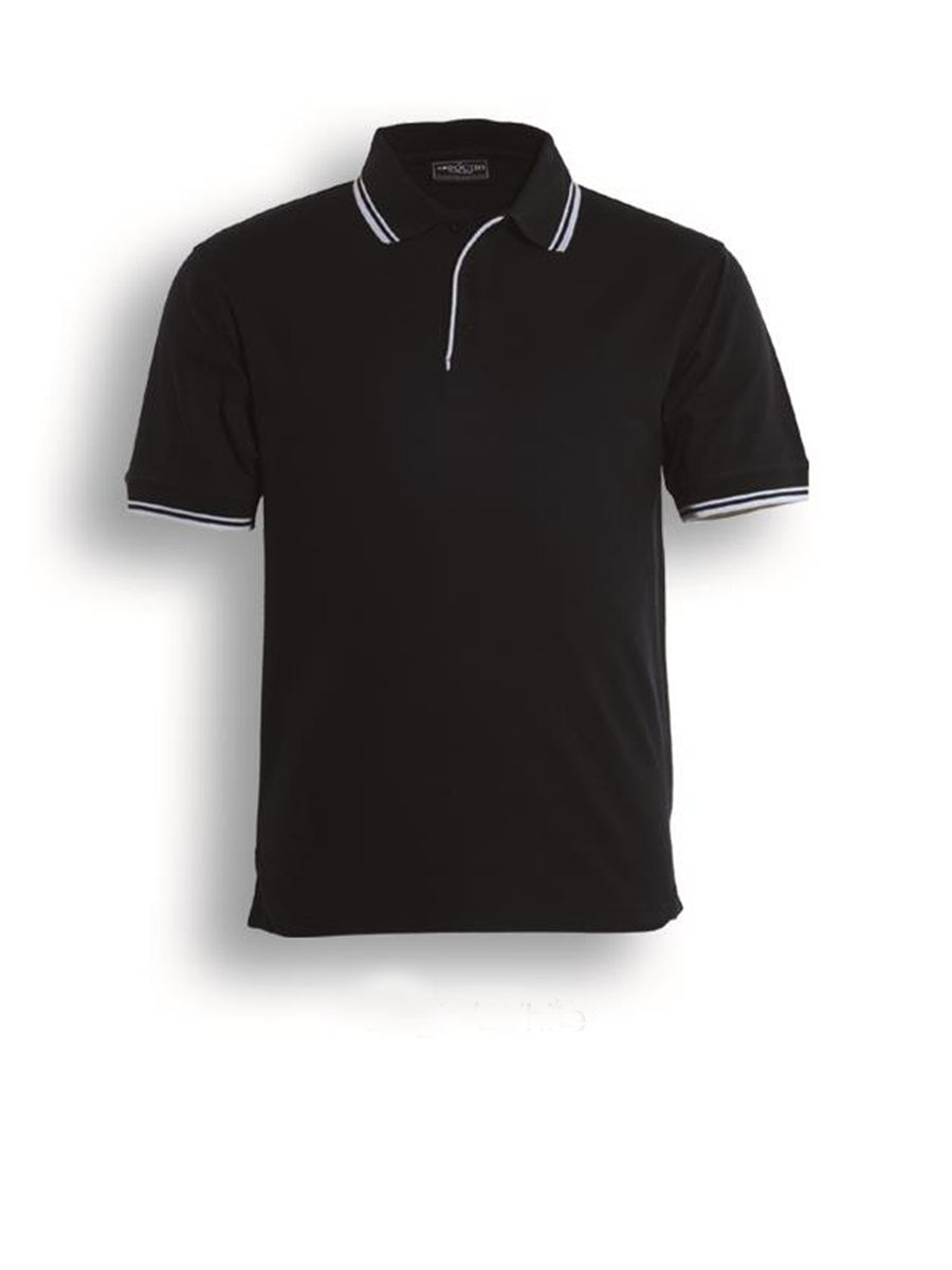Unisex Adults Double Striped Polo Style ID: CP0422