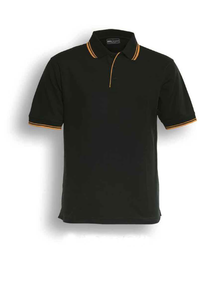 Unisex Adults Double Striped Polo Style ID: CP0422