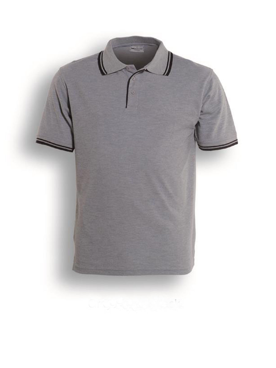 Unisex Adults Double Striped Polo Style ID: CP0422