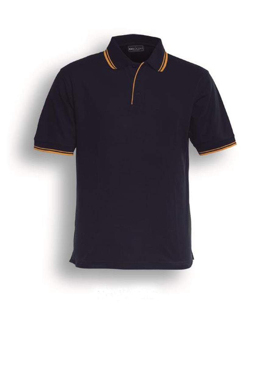 Unisex Adults Double Striped Polo Style ID: CP0422