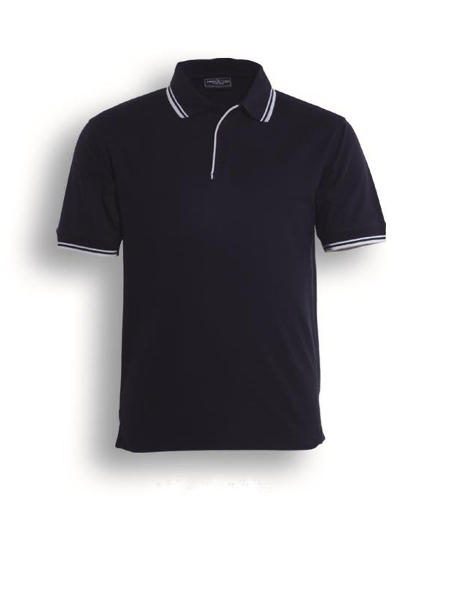 Unisex Adults Double Striped Polo Style ID: CP0422