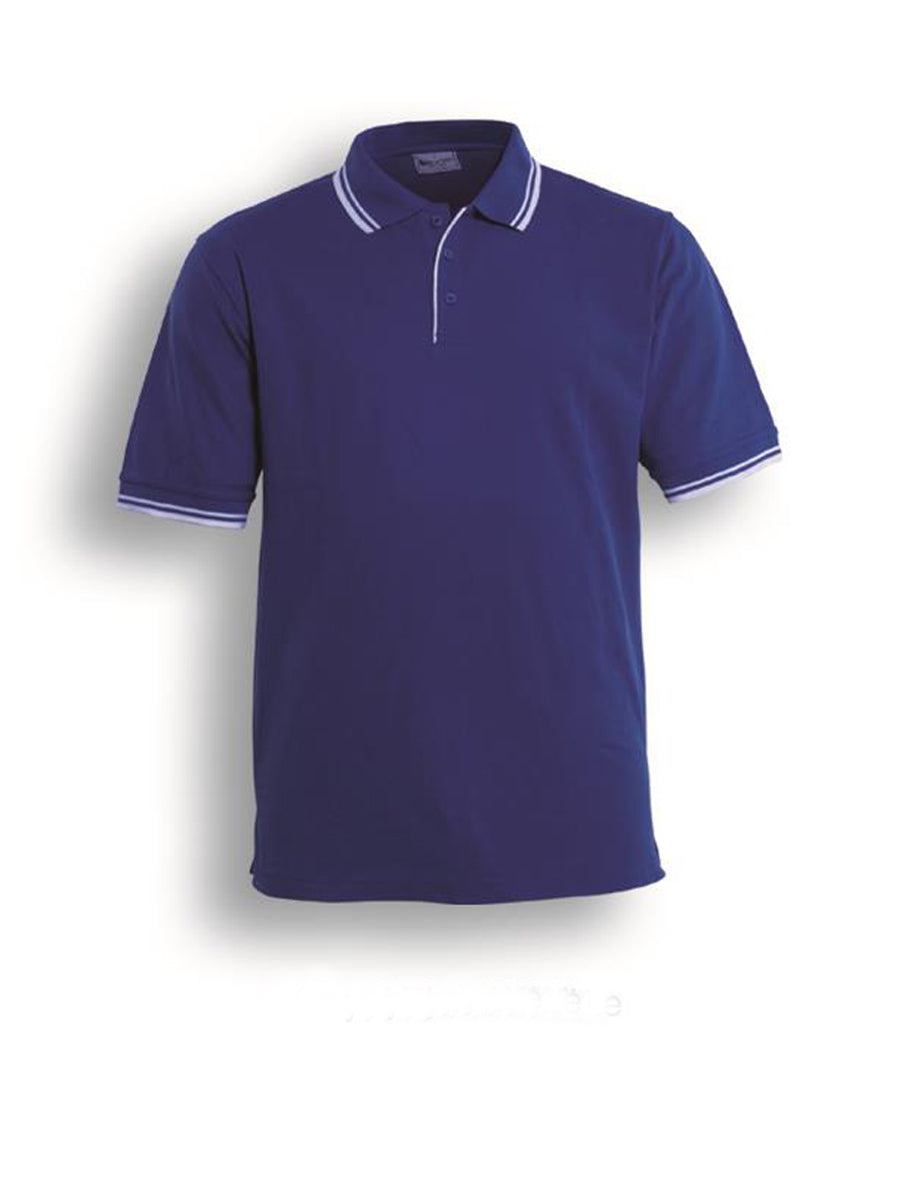 Unisex Adults Double Striped Polo Style ID: CP0422