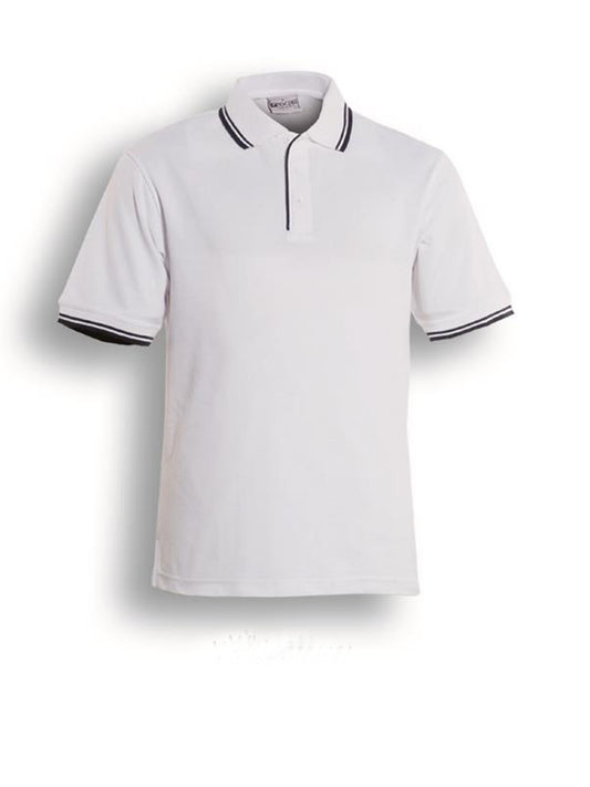 Unisex Adults Double Striped Polo Style ID: CP0422