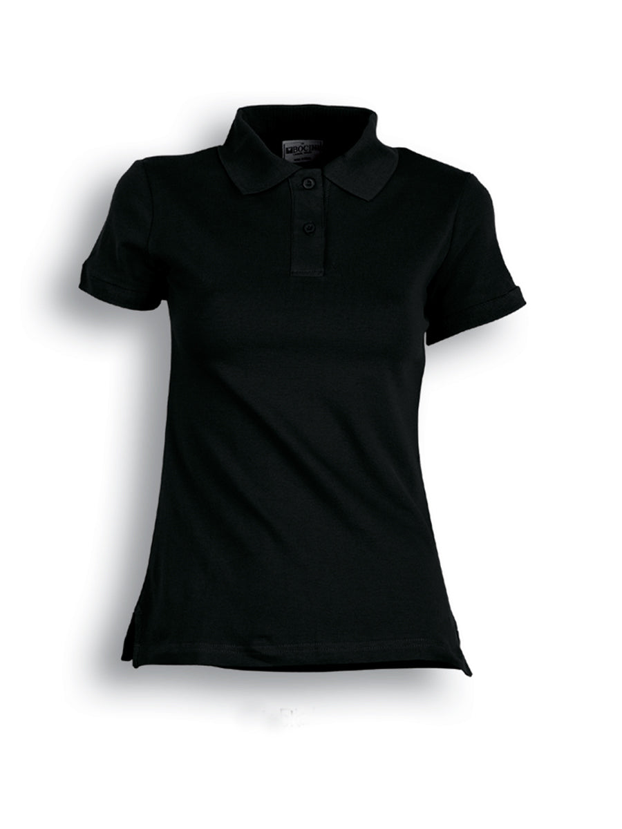 Ladies Pique Knit Fitted Cotton / Spandex Polo Style ID: CP0756