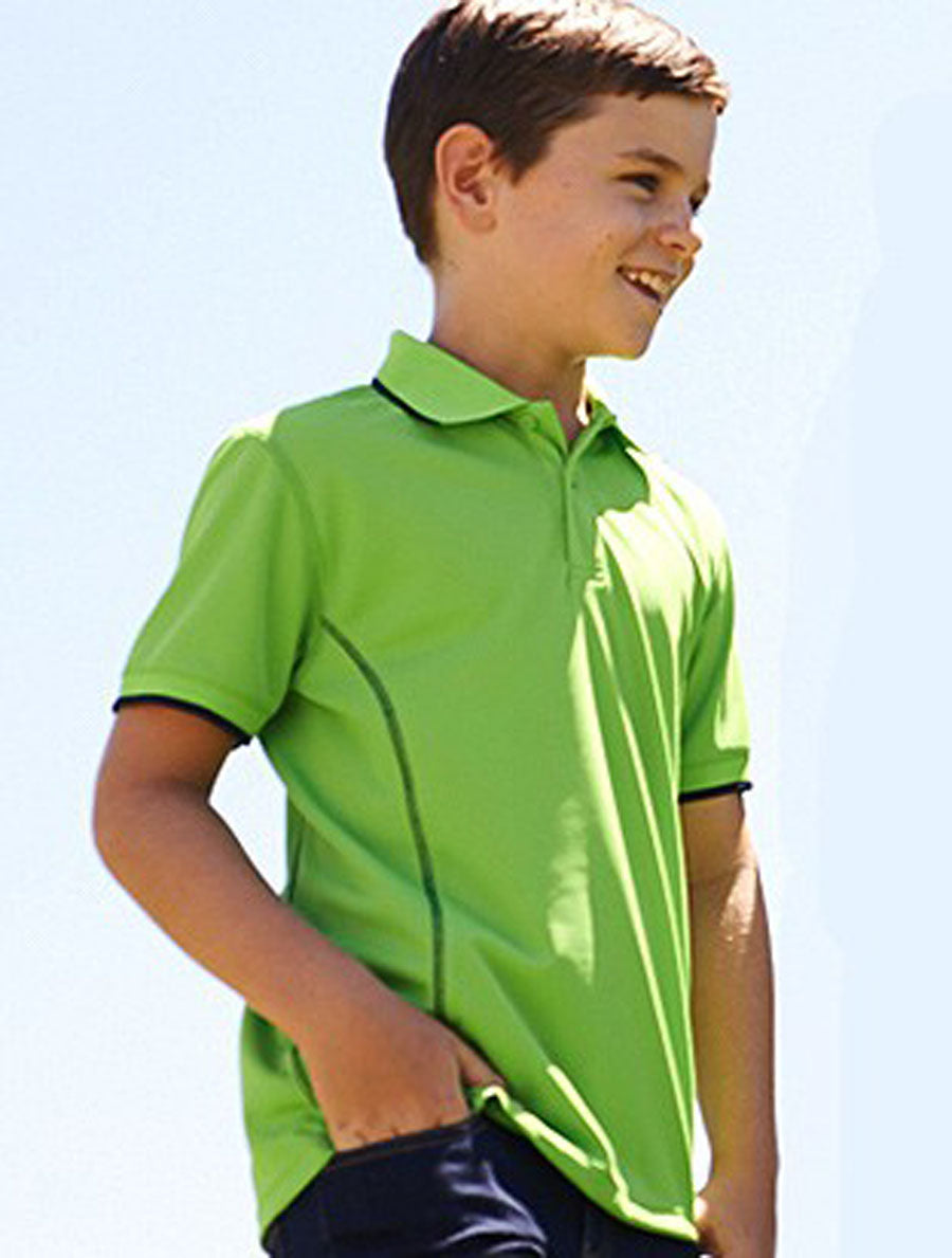 Stitch Feature Essentials-Kids Short Sleeve Polo Style ID: CP0930