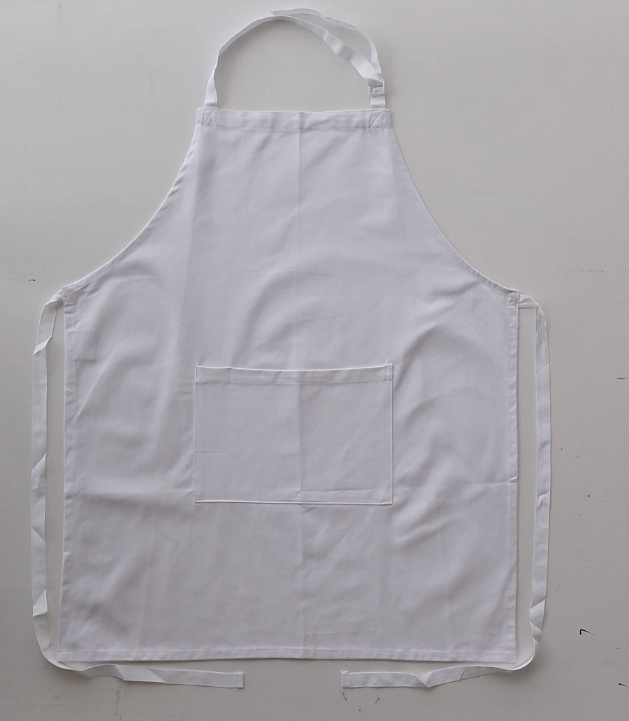 Cotton Drill Full Bib Apron - With Pocket Style ID: WA0396