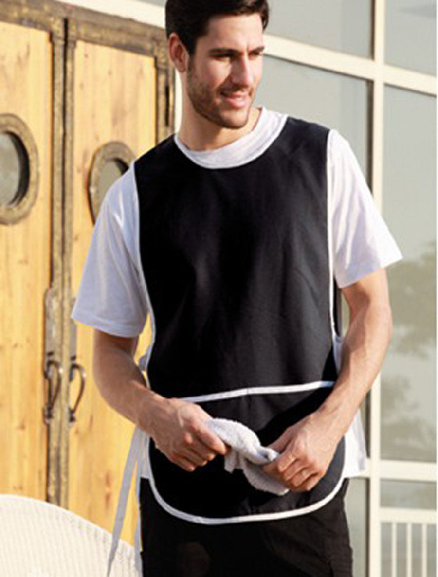 Polyester Drill Popover Apron - With Pocket Style ID: WA0676